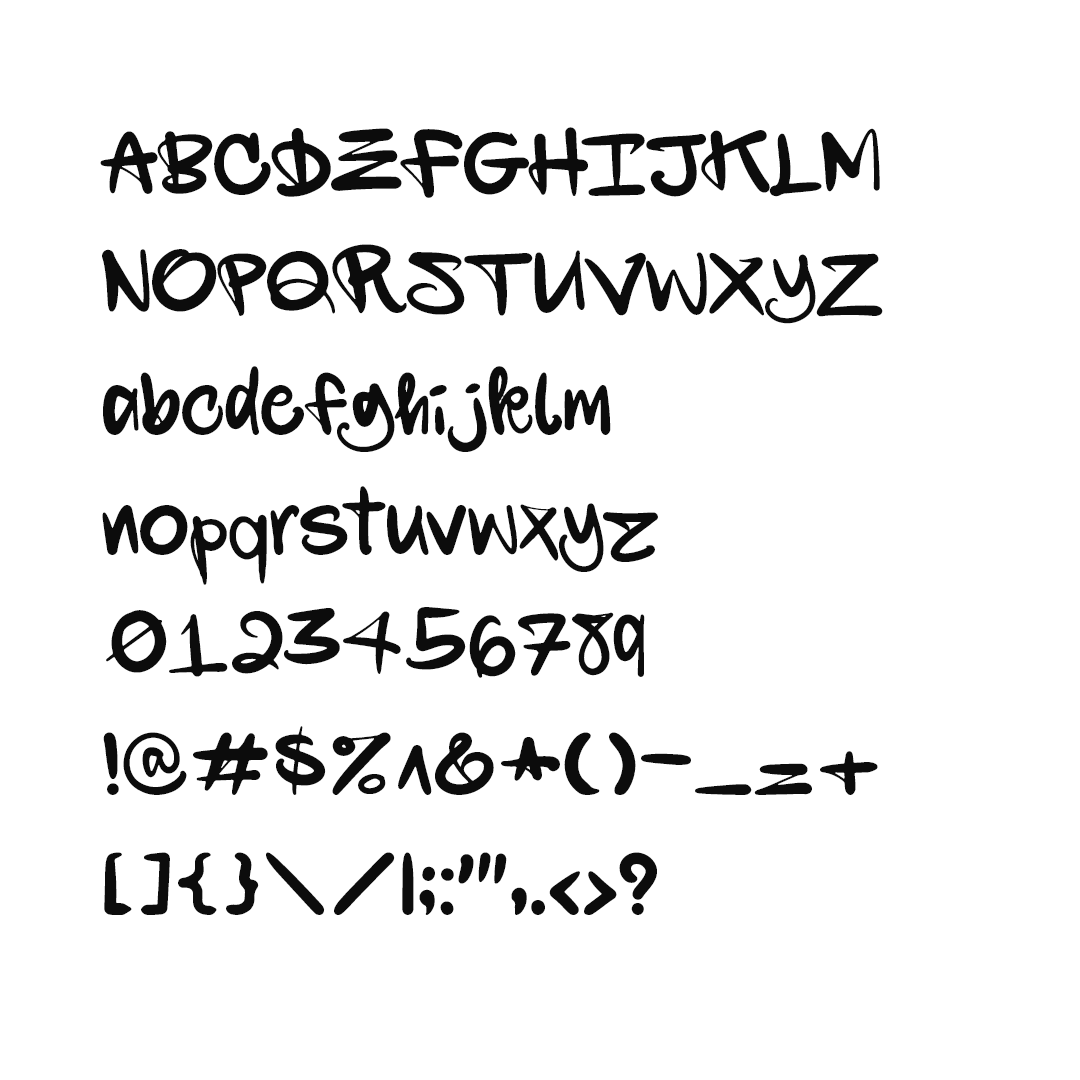 Preview of Back Fist font