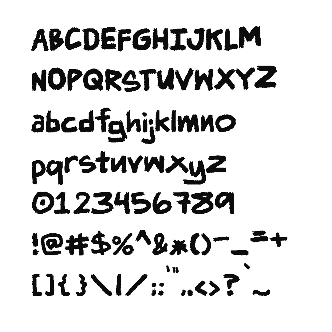 Preview of Bear Skin Rug font