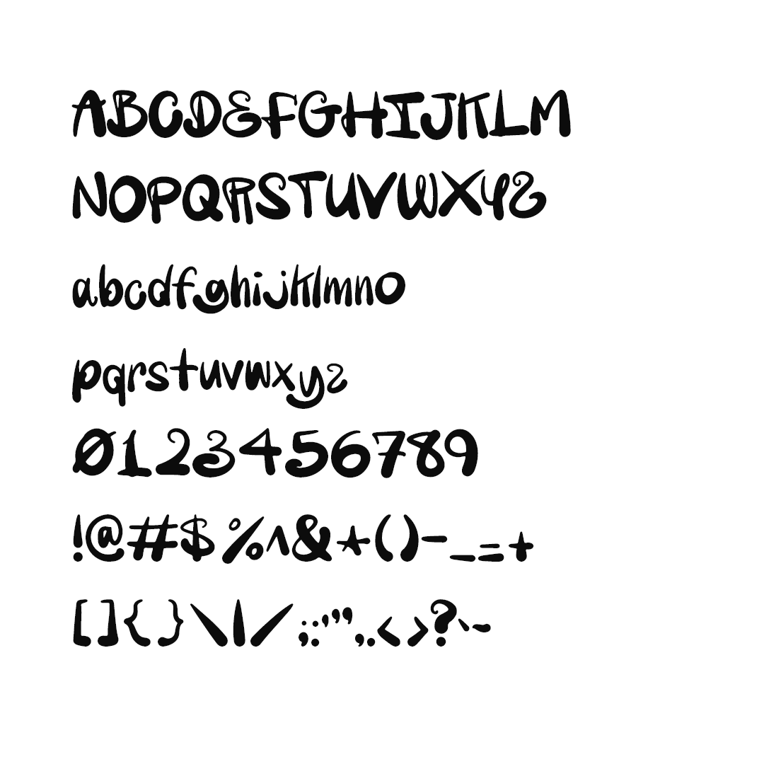 Preview of Brisket font