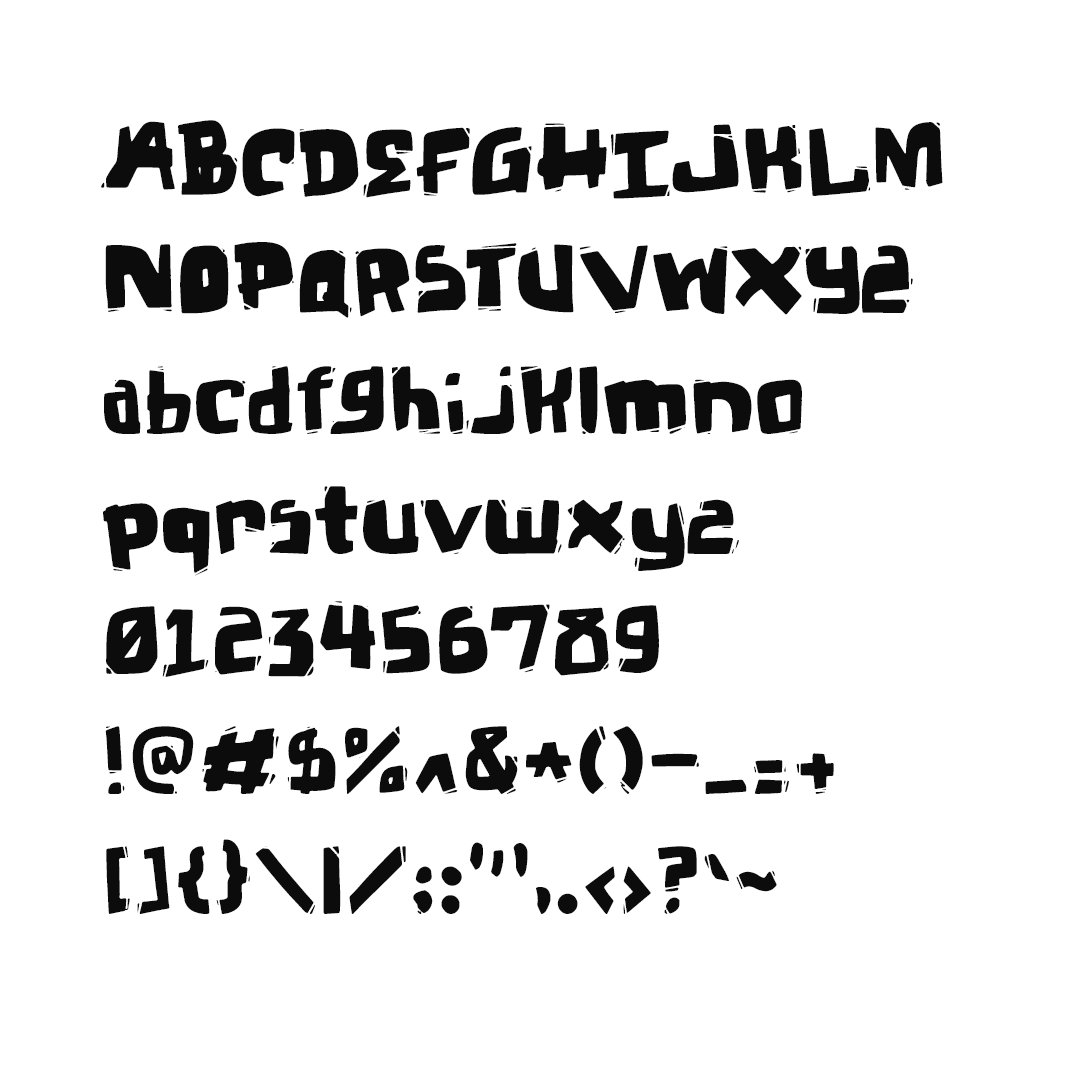 Preview of Chipped Tooth font