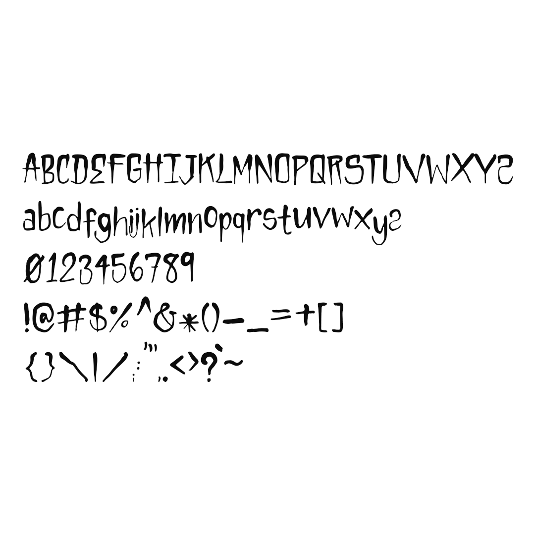 Preview of Late Creeper font
