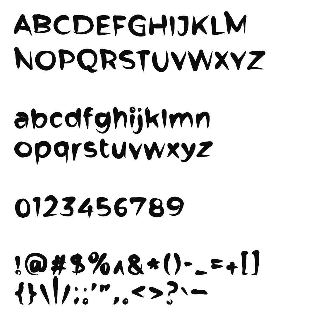Preview of Monster Rat font