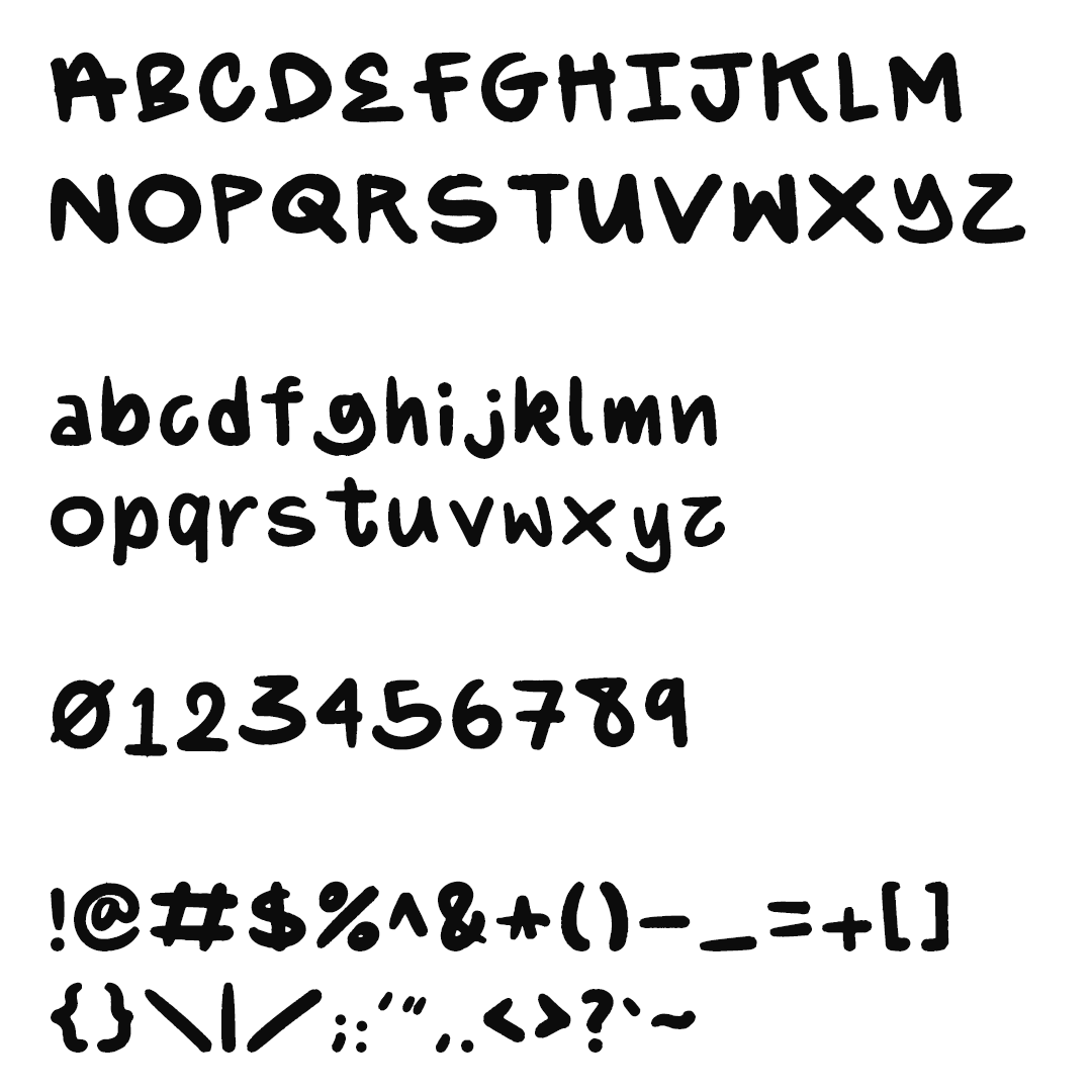 Preview of Oven Cleaner font