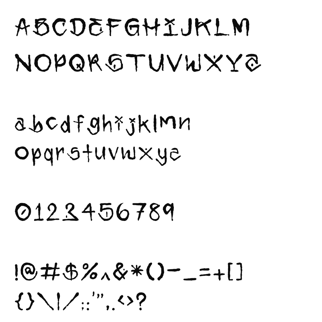 Preview of Sweeper font