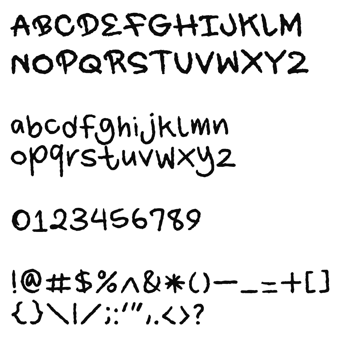 Preview of Wet Sock font